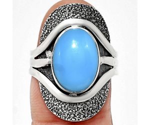 Sleeping Beauty Turquoise Ring size-7.5 EXR01105 R-1402, 9x13 mm