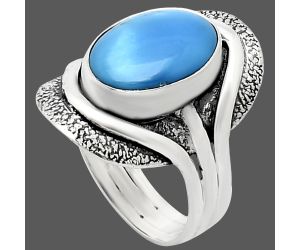 Sleeping Beauty Turquoise Ring size-9 EXR01106 R-1402, 10x14 mm