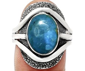 Peruvian Opalina Ring size-9.5 EXR01107 R-1402, 10x13 mm