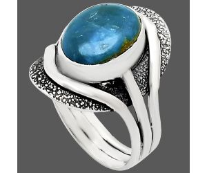 Peruvian Opalina Ring size-9.5 EXR01107 R-1402, 10x13 mm