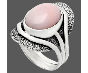 Pink Opal Ring size-8 EXR01109 R-1402, 10x14 mm