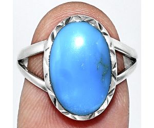 Sleeping Beauty Turquoise Ring size-7 EXR01151 R-1074, 9x14 mm