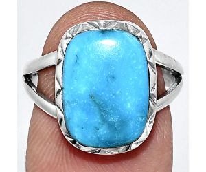 Sleeping Beauty Turquoise Ring size-7 EXR01153 R-1074, 10x14 mm