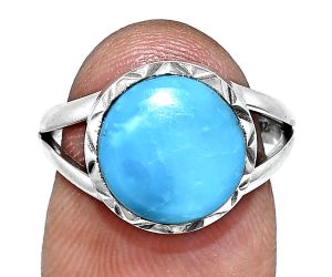 Sleeping Beauty Turquoise Ring size-7 EXR01154 R-1074, 11x11 mm