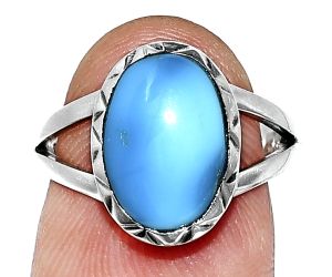 Sleeping Beauty Turquoise Ring size-7 EXR01158 R-1074, 9x13 mm