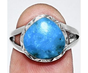 Sleeping Beauty Turquoise Ring size-7 EXR01159 R-1074, 11x11 mm