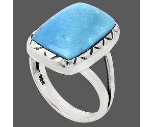 Sleeping Beauty Turquoise Ring size-6 EXR01160 R-1074, 11x15 mm