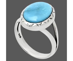 Sleeping Beauty Turquoise Ring size-7 EXR01169 R-1074, 10x14 mm