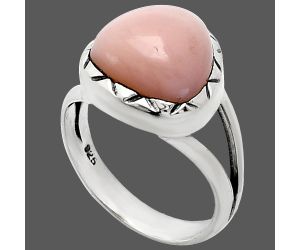 Pink Opal Ring size-6 EXR01187 R-1074, 11x11 mm