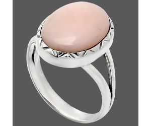 Pink Opal Ring size-8 EXR01189 R-1074, 11x15 mm