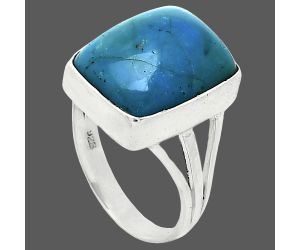 Azurite Chrysocolla Ring size-7 EXR01221 R-1003, 12x15 mm