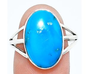 Sleeping Beauty Turquoise Ring size-10 EXR01222 R-1003, 11x17 mm