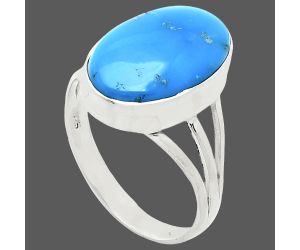 Sleeping Beauty Turquoise Ring size-10 EXR01222 R-1003, 11x17 mm