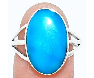 Sleeping Beauty Turquoise Ring size-9 EXR01223 R-1003, 11x18 mm