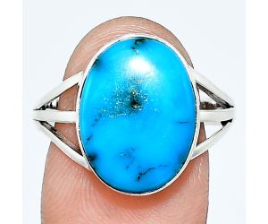 Sleeping Beauty Turquoise Ring size-9.5 EXR01224 R-1003, 12x16 mm