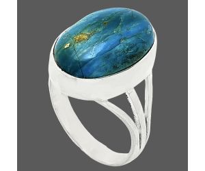 Peruvian Opalina Ring size-6 EXR01226 R-1003, 12x16 mm