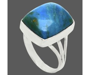 Peruvian Opalina Ring size-9 EXR01227 R-1003, 13x17 mm