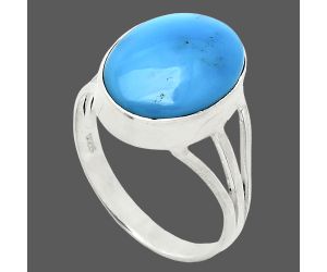 Sleeping Beauty Turquoise Ring size-10 EXR01230 R-1003, 12x16 mm