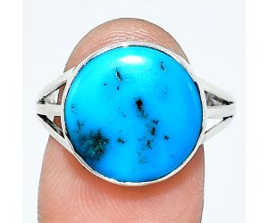 Sleeping Beauty Turquoise Ring size-9.5 EXR01233 R-1003, 14x14 mm