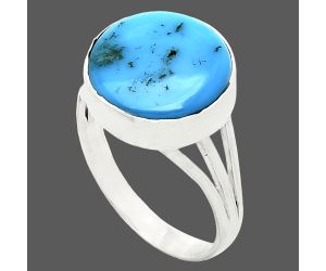 Sleeping Beauty Turquoise Ring size-9.5 EXR01233 R-1003, 14x14 mm