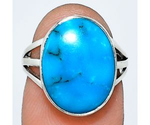 Sleeping Beauty Turquoise Ring size-6 EXR01234 R-1003, 12x16 mm