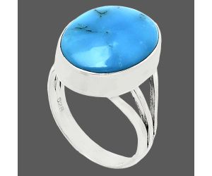 Sleeping Beauty Turquoise Ring size-6 EXR01234 R-1003, 12x16 mm