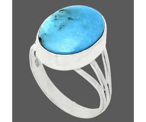 Sleeping Beauty Turquoise Ring size-8.5 EXR01241 R-1003, 12x16 mm