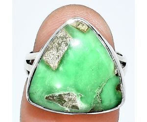 Utah Variscite Ring size-6 EXR01245 R-1003, 16x16 mm