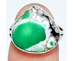 Utah Variscite Ring size-7 EXR01247 R-1003, 15x15 mm