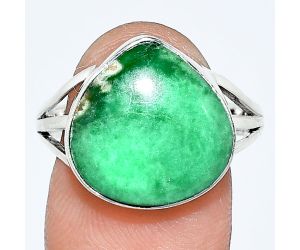 Utah Variscite Ring size-9.5 EXR01265 R-1003, 15x15 mm