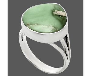 Utah Variscite Ring size-8 EXR01268 R-1003, 15x15 mm