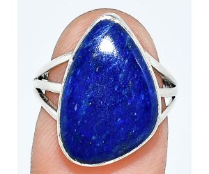 Lapis Lazuli Ring size-7 EXR01273 R-1003, 12x19 mm