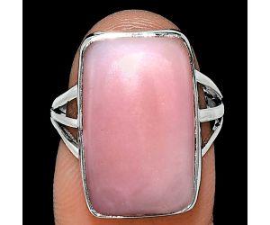 Pink Opal Ring size-7 EXR01279 R-1003, 12x19 mm