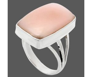 Pink Opal Ring size-7 EXR01279 R-1003, 12x19 mm