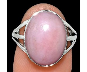 Pink Opal Ring size-8 EXR01281 R-1003, 12x16 mm