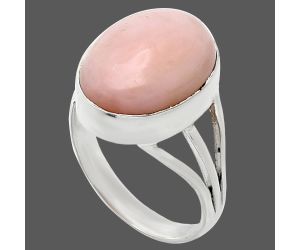 Pink Opal Ring size-8 EXR01281 R-1003, 12x16 mm