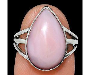 Pink Opal Ring size-7 EXR01283 R-1003, 11x17 mm