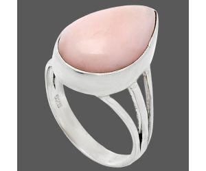 Pink Opal Ring size-7 EXR01283 R-1003, 11x17 mm