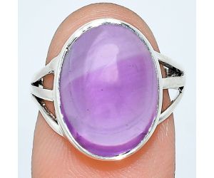 Amethyst Cab Ring size-7 EXR01304 R-1003, 12x16 mm