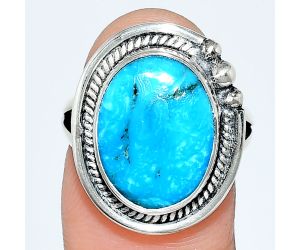 Sleeping Beauty Turquoise Ring size-7 EXR01330 R-1148, 11x15 mm