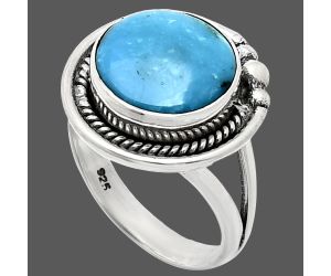 Sleeping Beauty Turquoise Ring size-7.5 EXR01331 R-1148, 12x12 mm