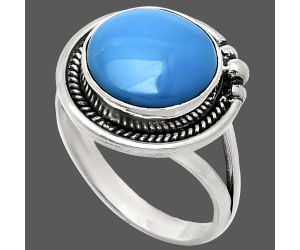 Sleeping Beauty Turquoise Ring size-9.5 EXR01332 R-1148, 12x12 mm