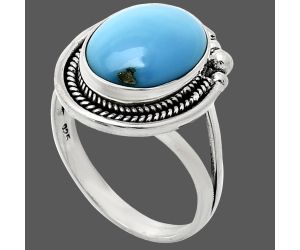 Sleeping Beauty Turquoise Ring size-9.5 EXR01333 R-1148, 11x15 mm