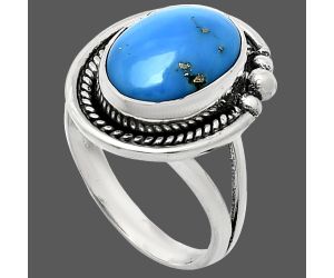 Sleeping Beauty Turquoise Ring size-8 EXR01336 R-1148, 10x14 mm