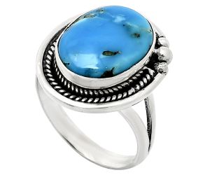 Sleeping Beauty Turquoise Ring size-8 EXR01337 R-1148, 12x16 mm