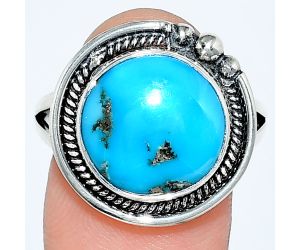 Sleeping Beauty Turquoise Ring size-9.5 EXR01338 R-1148, 13x13 mm