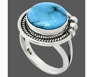 Sleeping Beauty Turquoise Ring size-6 EXR01341 R-1148, 12x12 mm