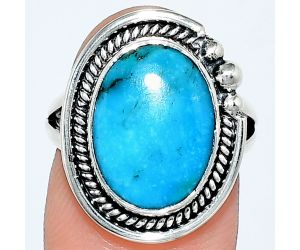 Sleeping Beauty Turquoise Ring size-7 EXR01342 R-1148, 11x15 mm