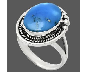 Sleeping Beauty Turquoise Ring size-9 EXR01344 R-1148, 11x15 mm