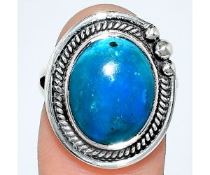 Sleeping Beauty Turquoise Ring size-7 EXR01350 R-1148, 12x15 mm